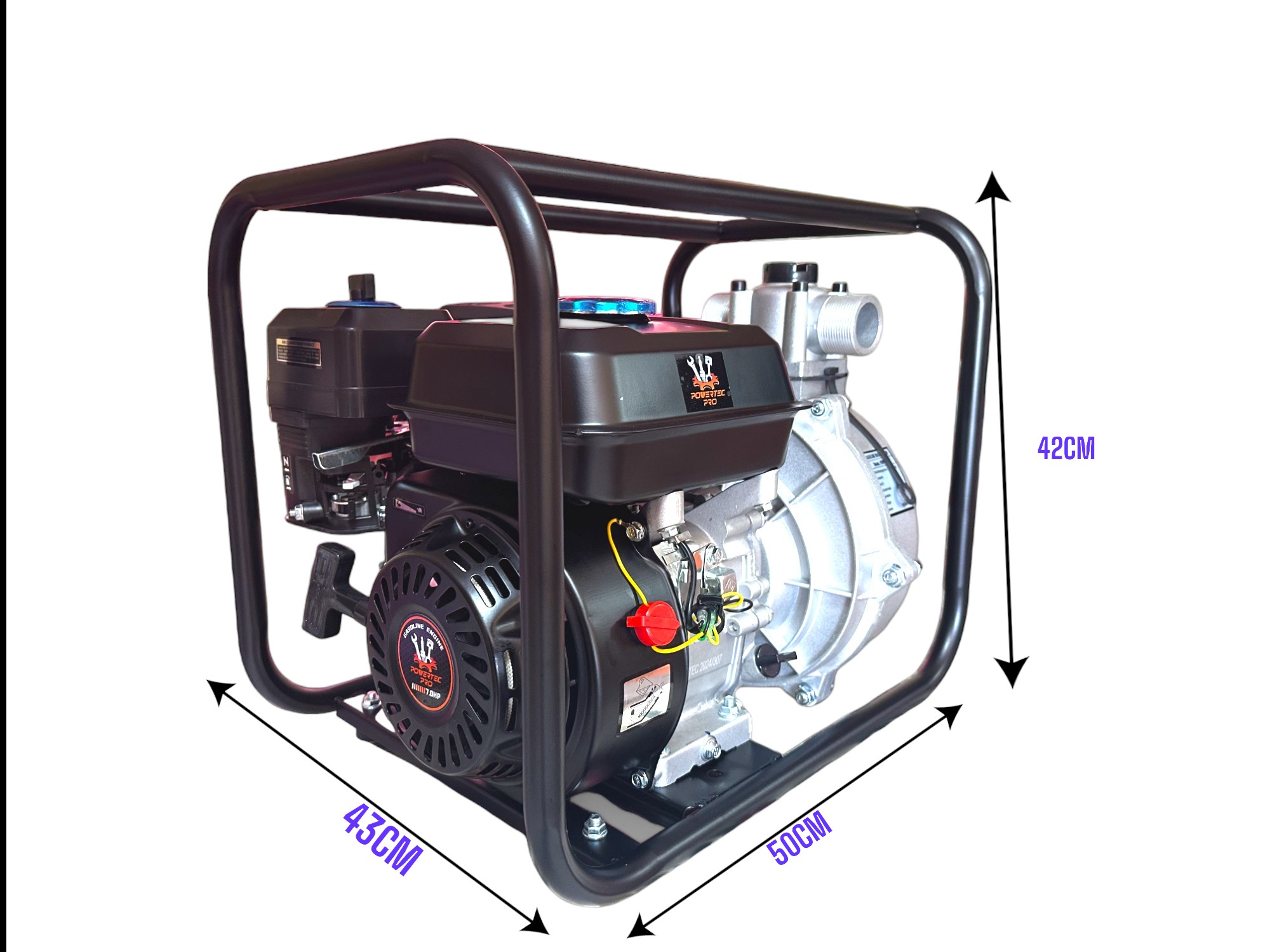 MOTOBOMBA GASOLINA 4T OHV 50MM DE CAUDAL 30.000 L/H,7CV - Imagen 10