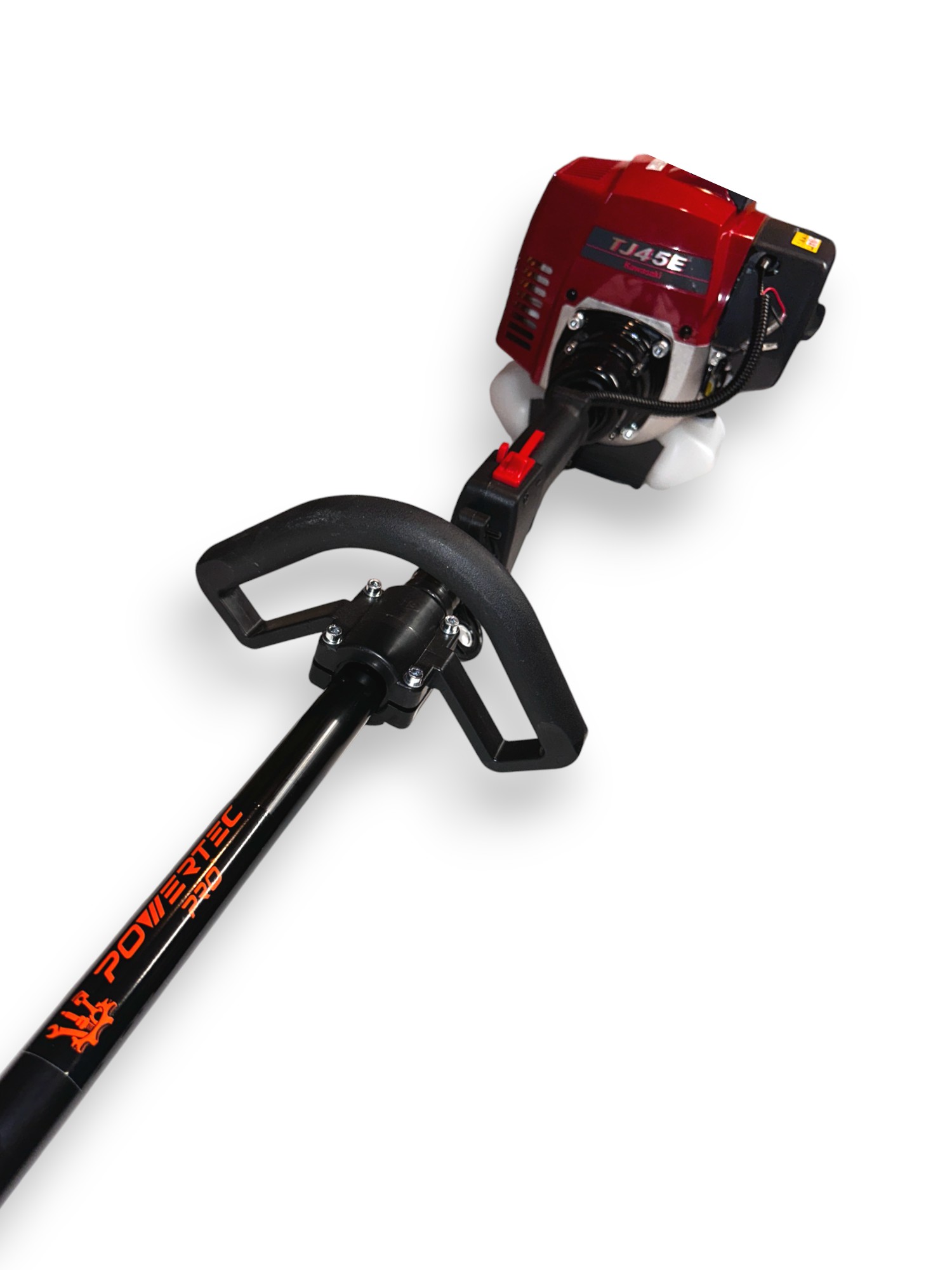 Vareador de aceitunas de gasolina motor kawasaki Tj45 con podadora, desbrozadora y cortaseto - Imagen 3