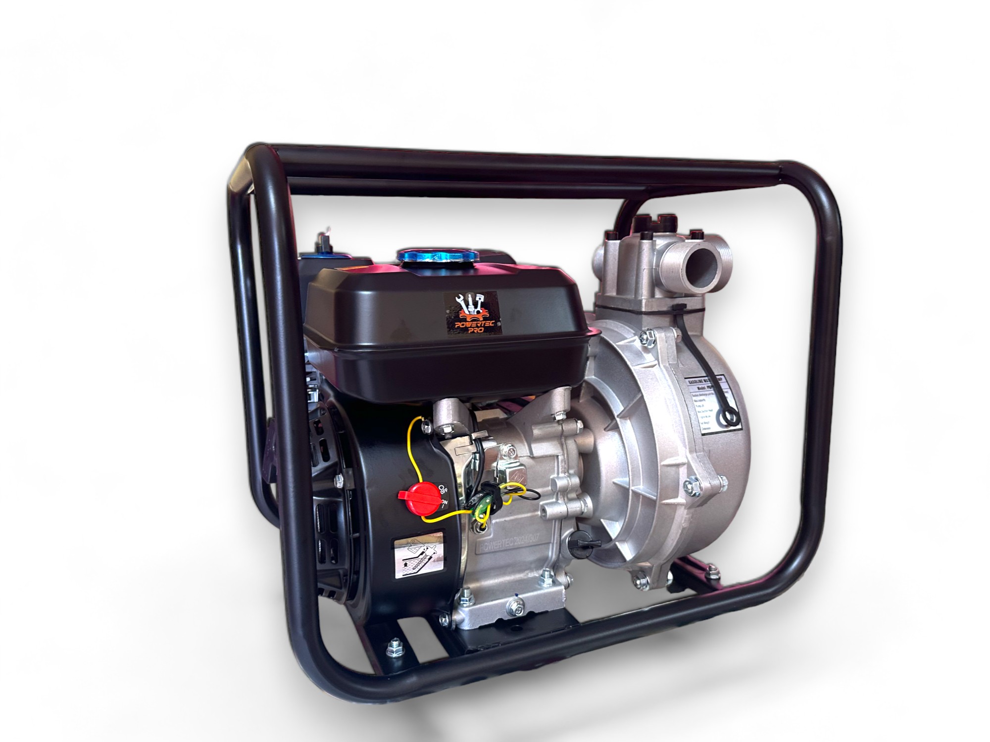 MOTOBOMBA GASOLINA PROFESIONAL ALTA PRESIÓN 4T OHV 50MM 30000L/H 7CV - Imagen 2