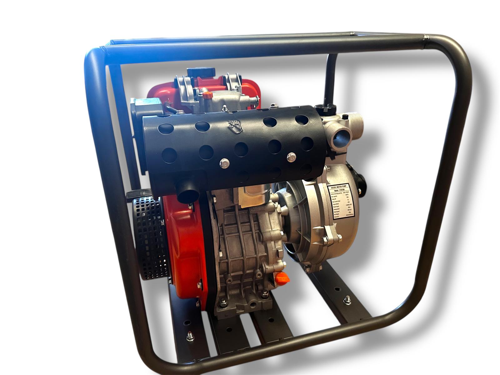 Motobomba powertec pro Diésel LT-178F20H – Alto Rendimiento, Máxima Altura de Bombeo - Imagen 4