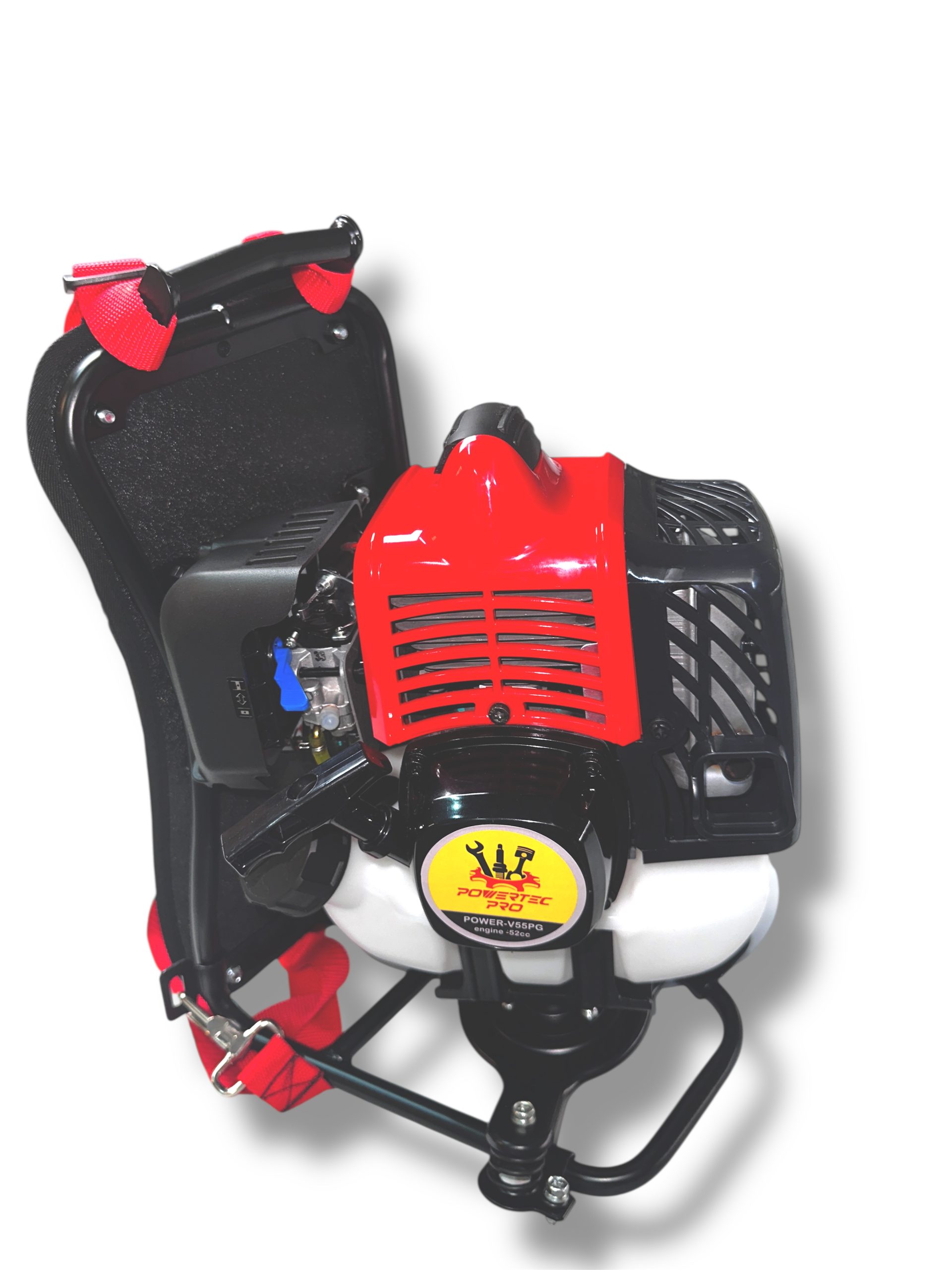 VIBRADORA DE GANCHO A GASOLINA DE MOCHILA PARA OLIVOS - POWERTEC PRO 52CC - Imagen 2